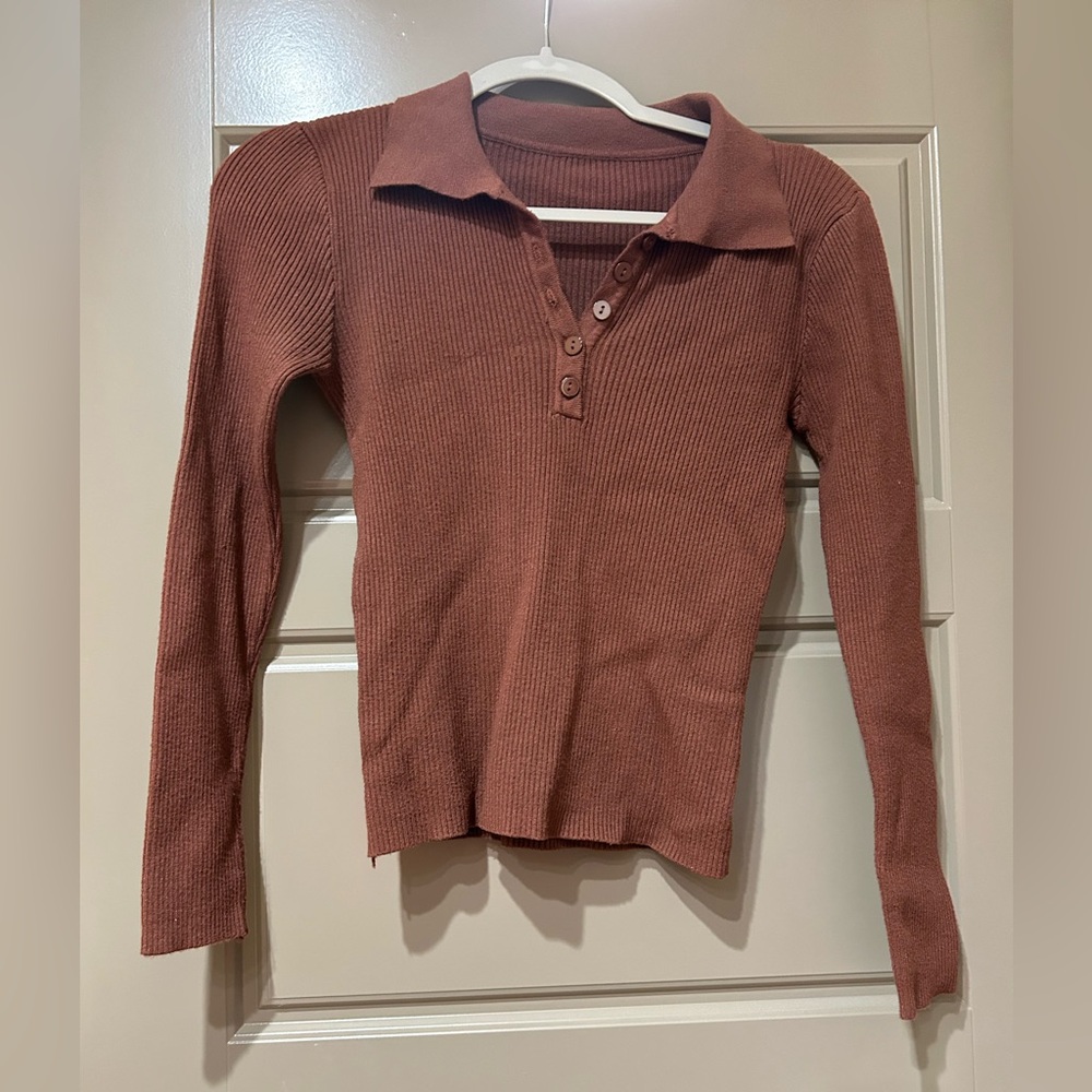 Women's Ribbed Long Sleeve Top